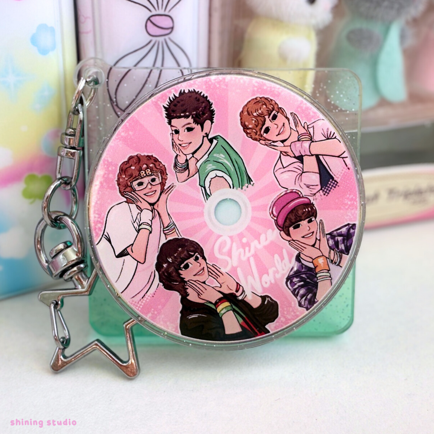 SHINee Spinning CD Keychain