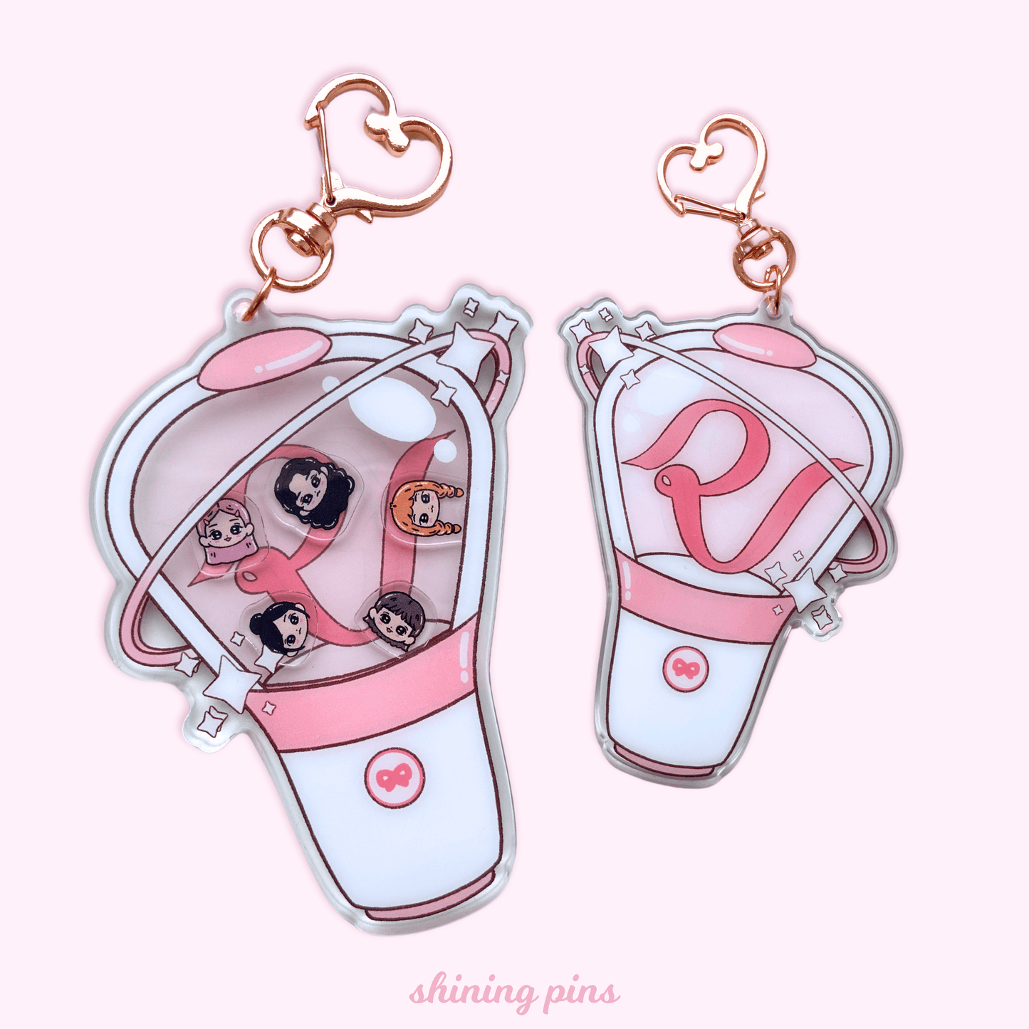 Red Velvet Lightstick Shaker Keychain