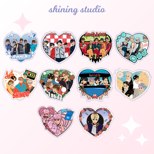 SHINee Heart Stickers
