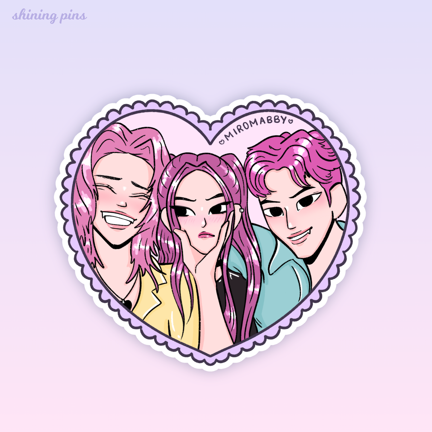Mira, Romance & Abby Sticker