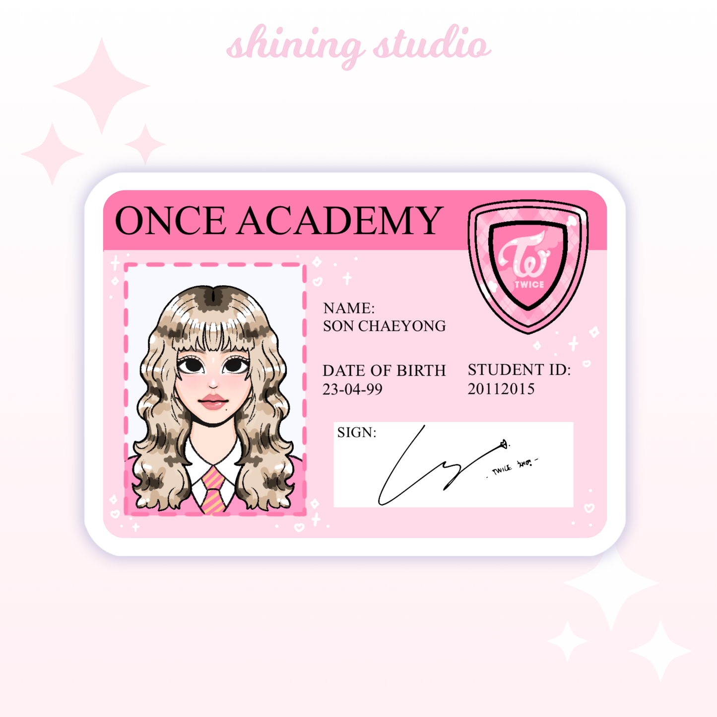 Twice ID Stickers