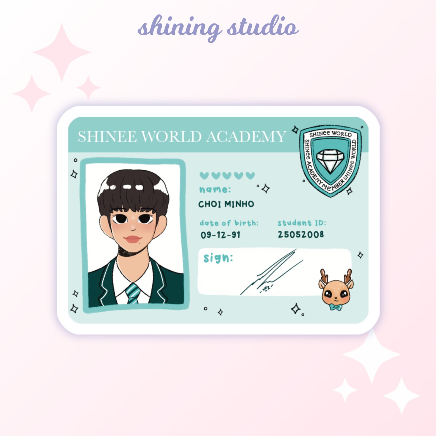 SHINee ID Stickers