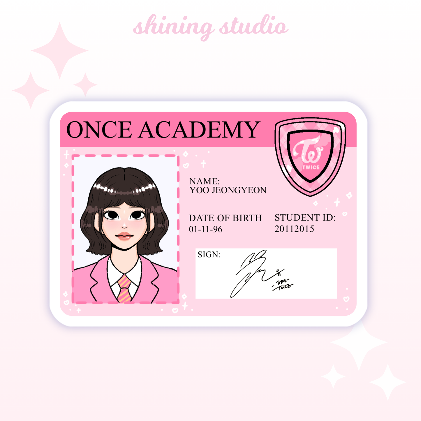 Twice ID Stickers