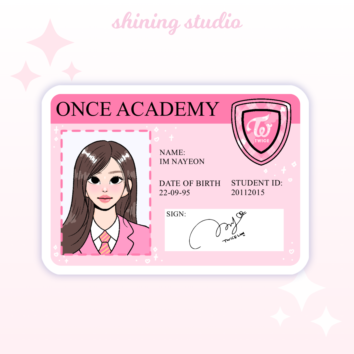 Twice ID Stickers