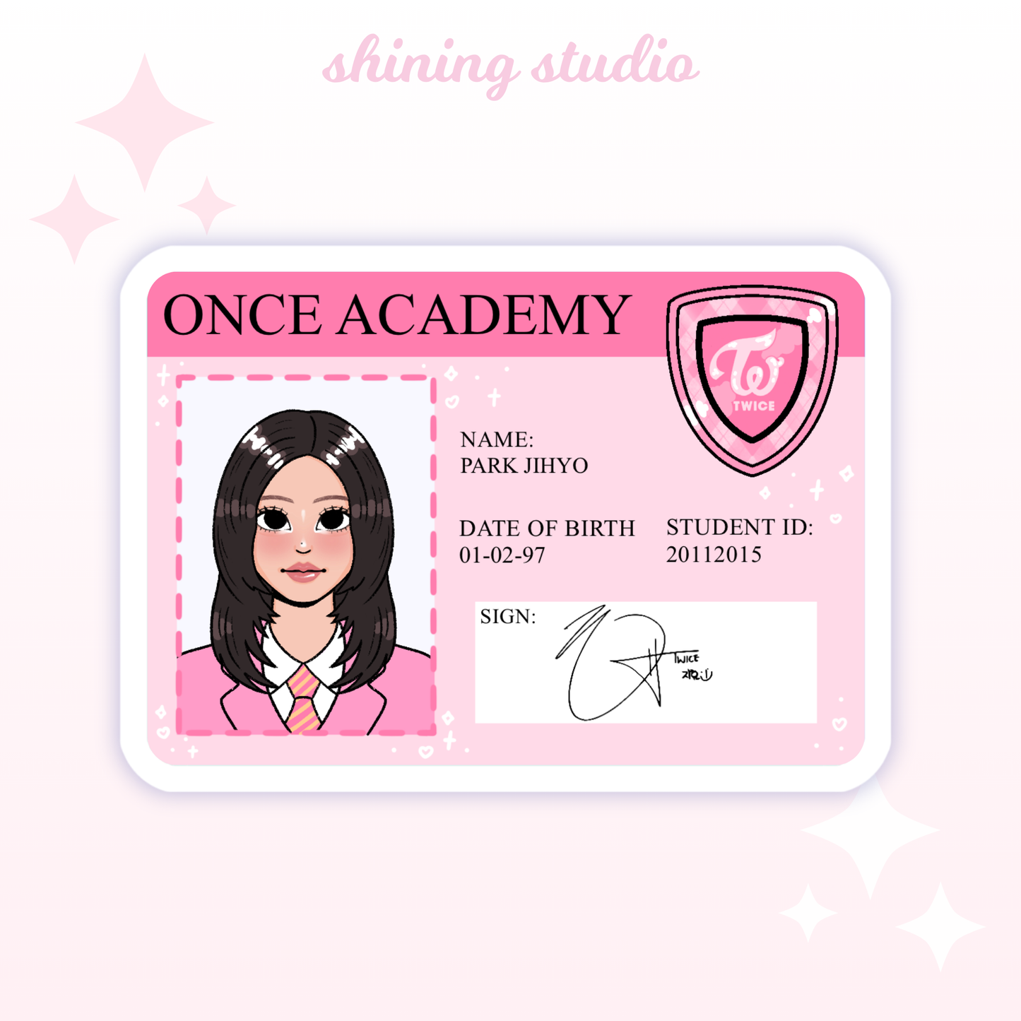 Twice ID Stickers