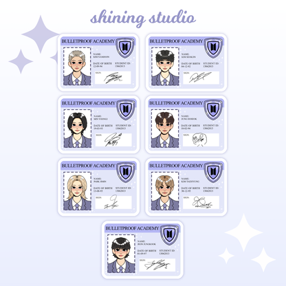 BTS ID Stickers