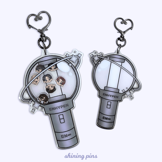 Enhypen Lightstick Shaker Keychain