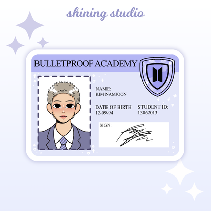 BTS ID Stickers