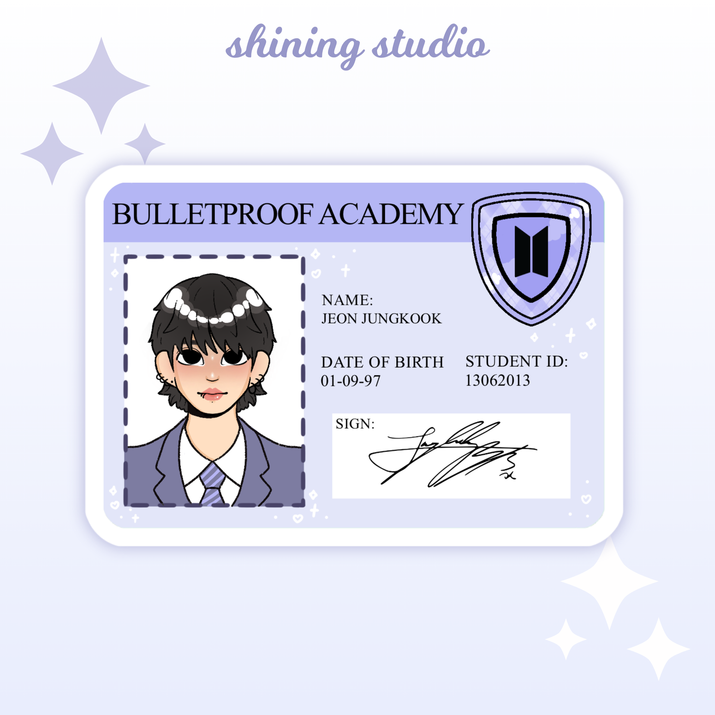 BTS ID Stickers