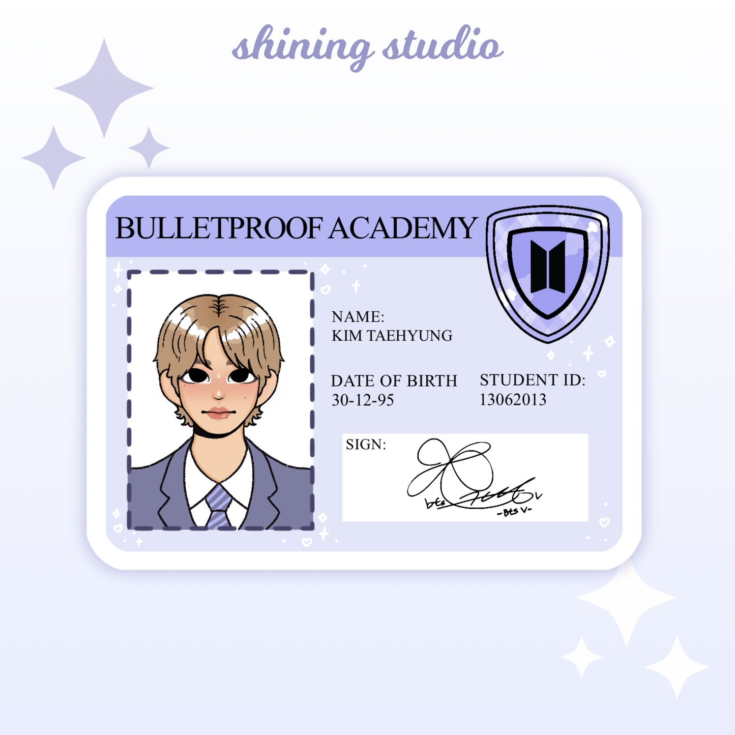BTS ID Stickers