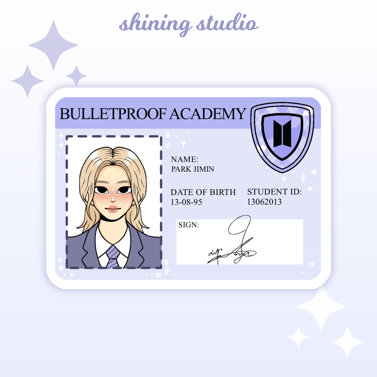 BTS ID Stickers