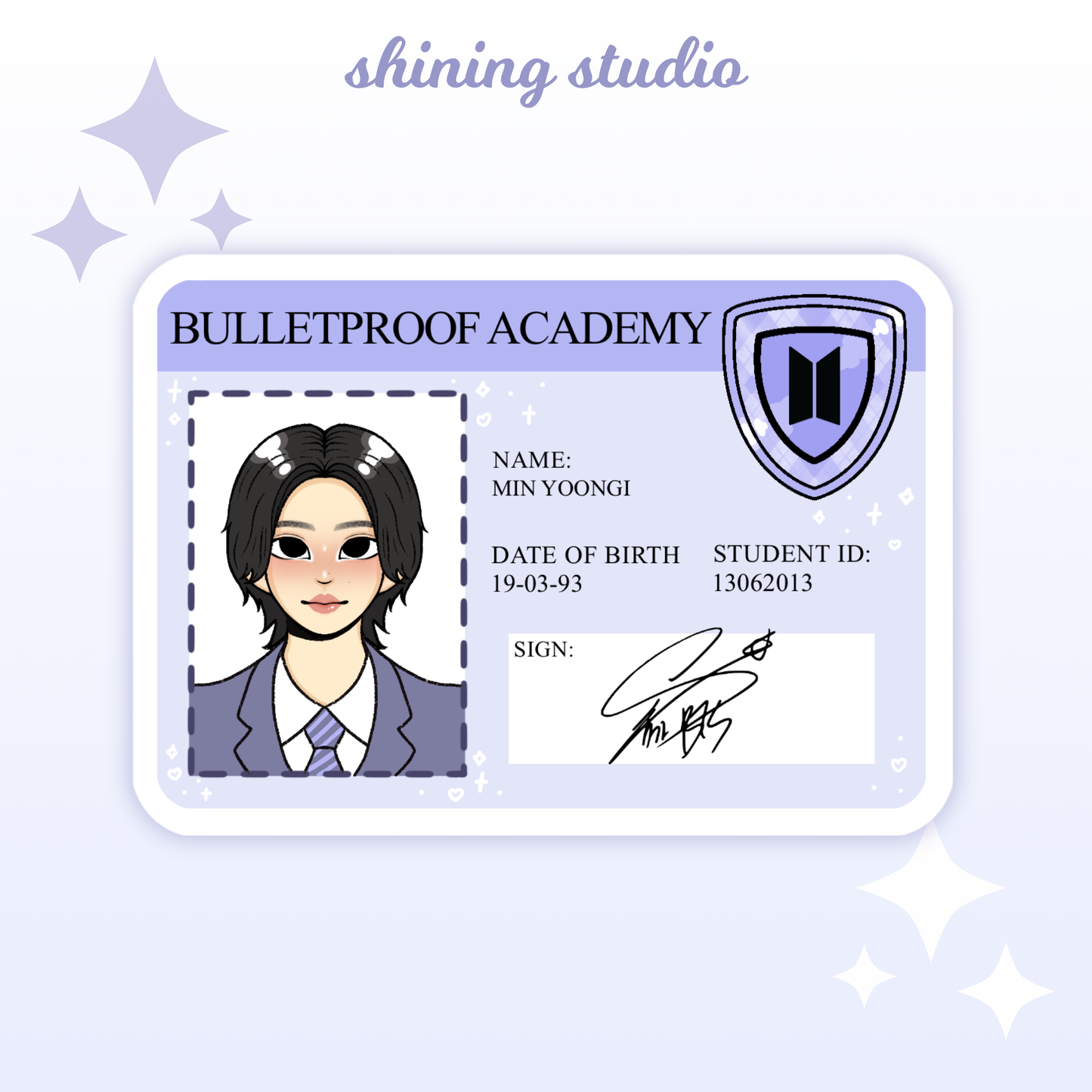 BTS ID Stickers