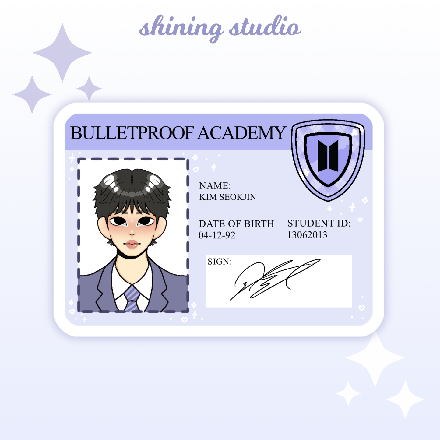 BTS ID Stickers
