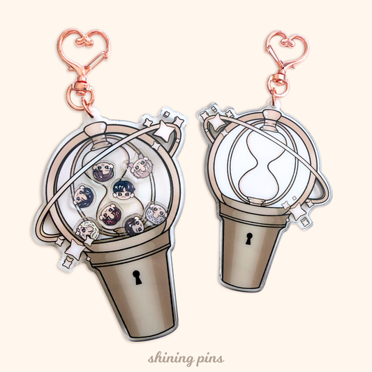 ATEEZ Lightstick Shaker Keychain