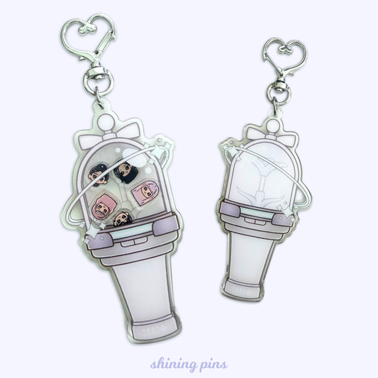 ILLIT Lightstick Shaker Keychain