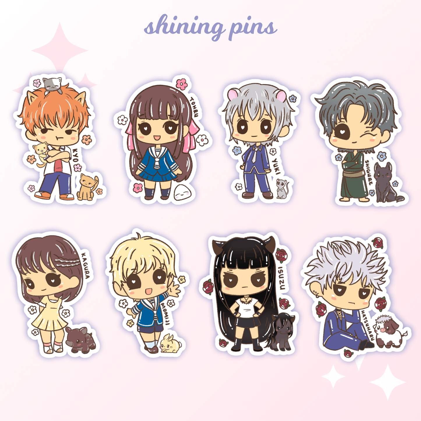 'Fruits Basket' Stickers