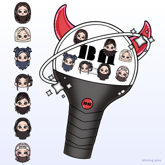 BABYMONSTER Lightstick Shaker Keychain (Pre-Order)