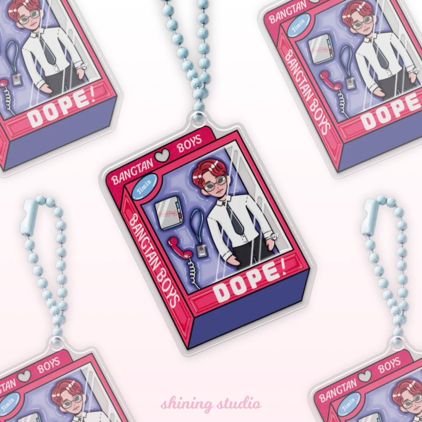 Jimin Doll 'DOPE' Keychain