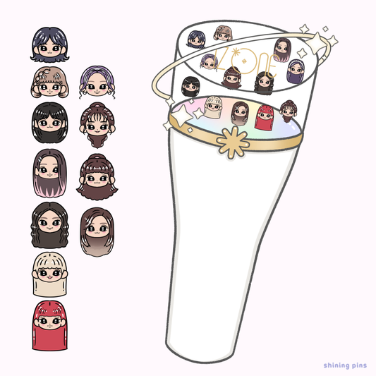 Iz*ONE Lightstick Shaker Keychain (Pre-Order)