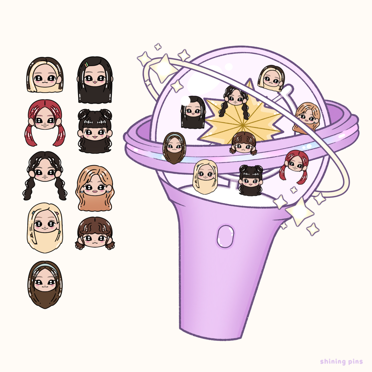 Kep1er Lightstick Shaker Keychain (Pre-Order)