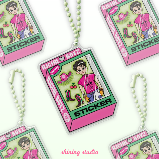 Taeyong Doll 'Sticker' Keychain