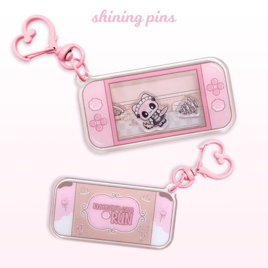 'Kkoongie's Cafe Run' Shaker Keychain