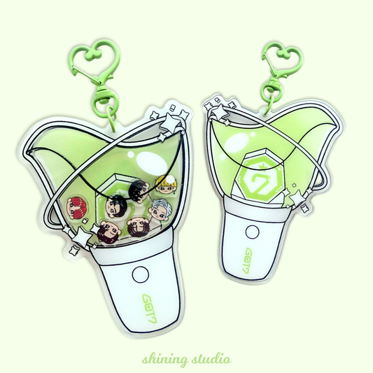 GOT7 Lightstick Shaker Keychain