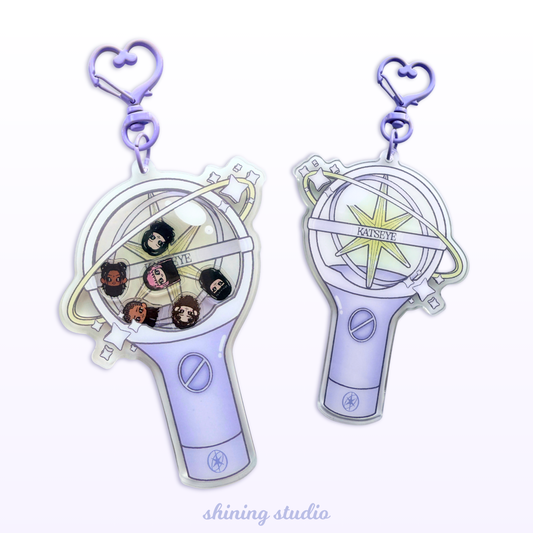 Katseye Lightstick Shaker Keychain