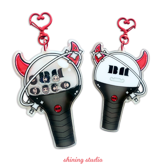 BABYMONSTER Lightstick Shaker Keychain