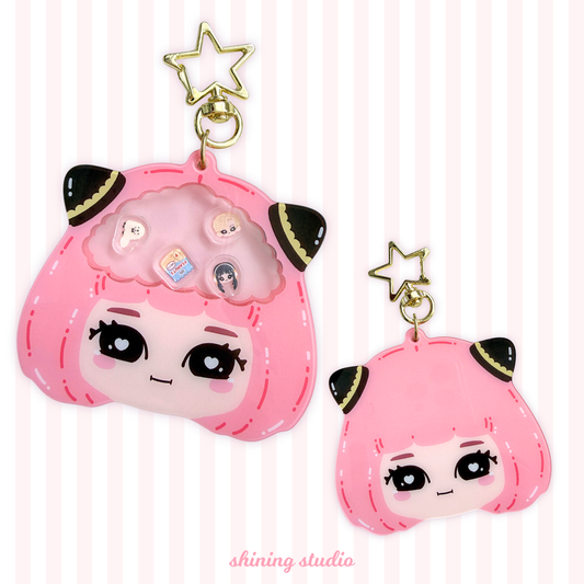 'Thinking Anya' Spy X Family Shaker Keychain