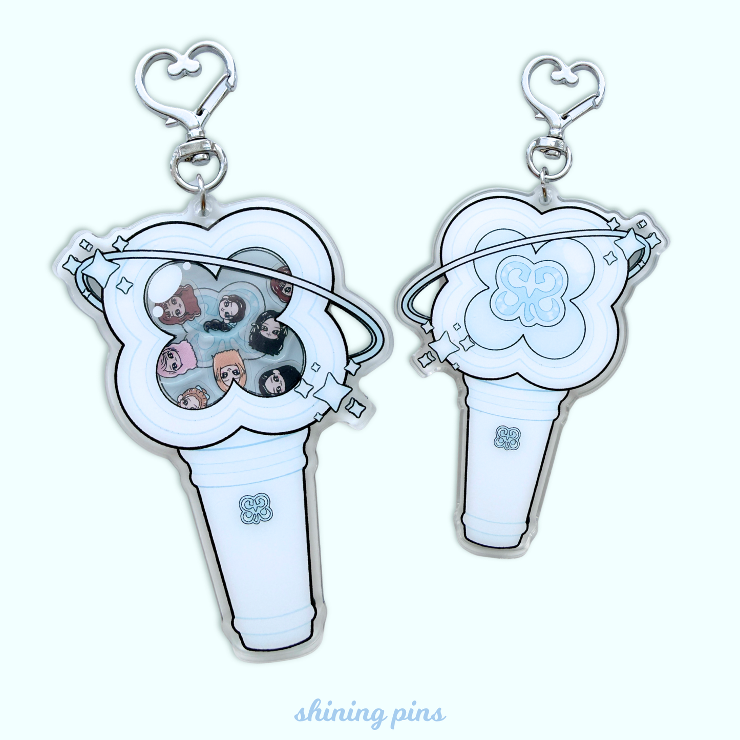Hearts2Hearts Lightstick Shaker Keychain