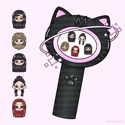 MEOVV Lightstick Shaker Keychain