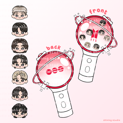 BTS [ARIRANG LIMITED] Lightstick Shaker Keychain