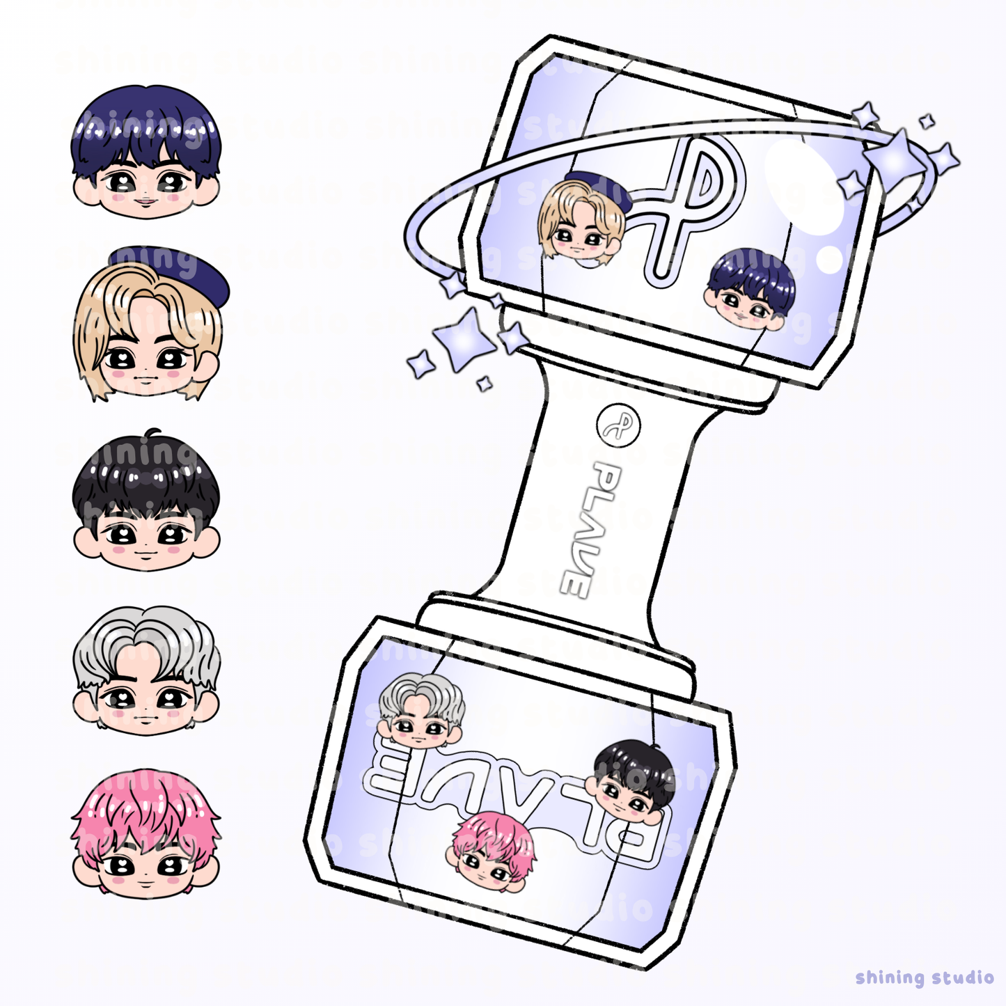 PLAVE Lightstick Shaker Keychain [PRE-ORDER]