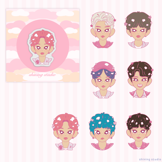 BTS 'Boy with Luv' Acrylic Pins