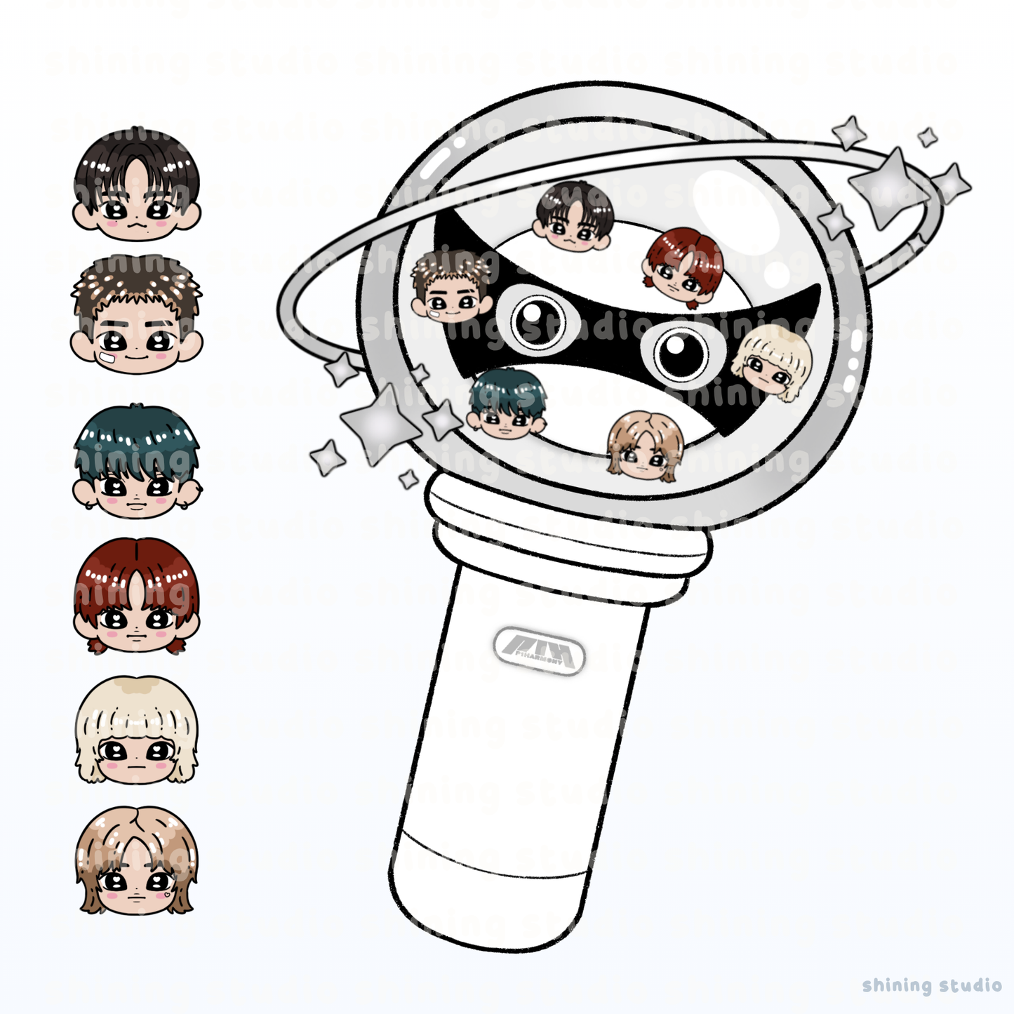P1Harmony Lightstick Shaker Keychain [PRE-ORDER]