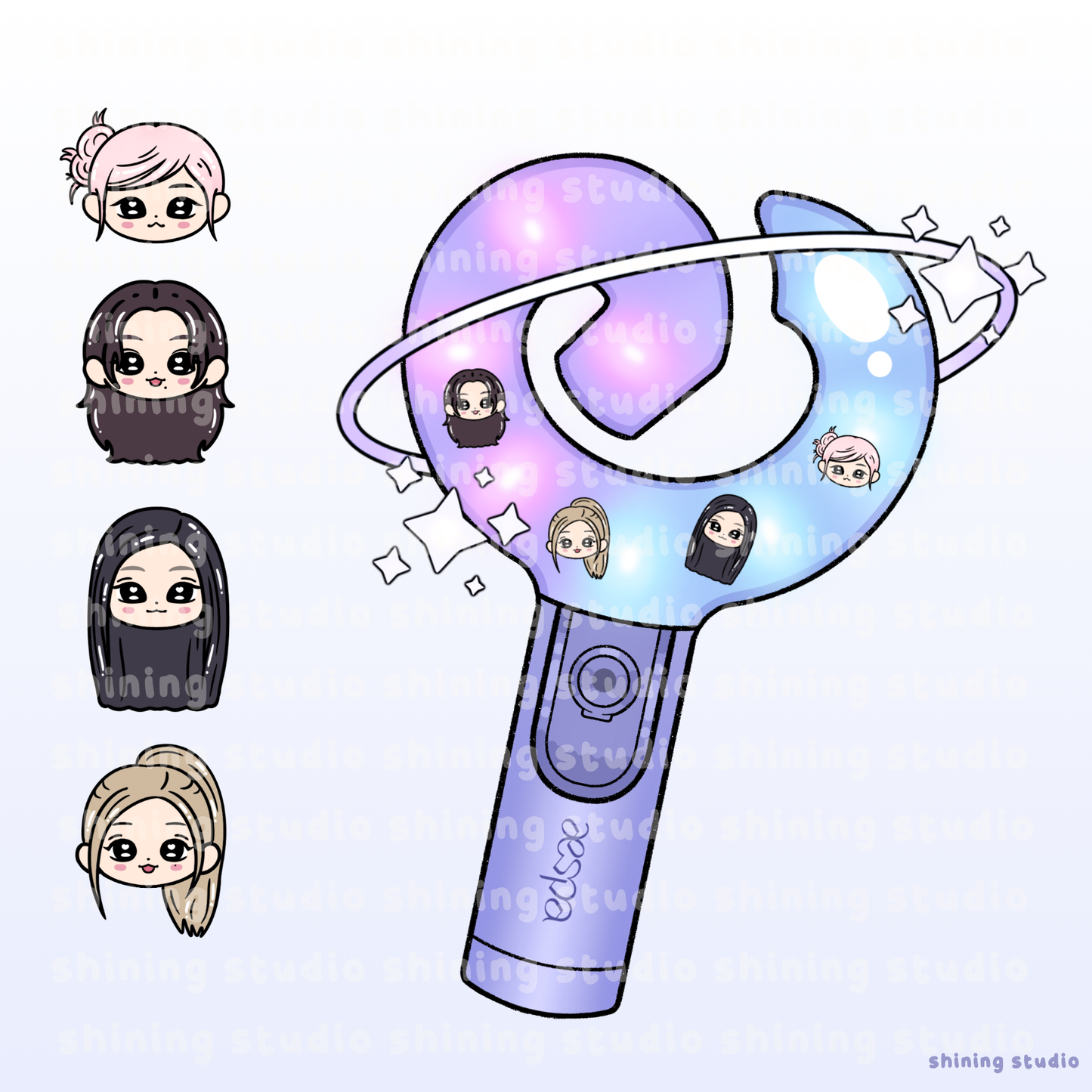 Aespa (Version 2) Lightstick Shaker Keychain [PRE-ORDER]