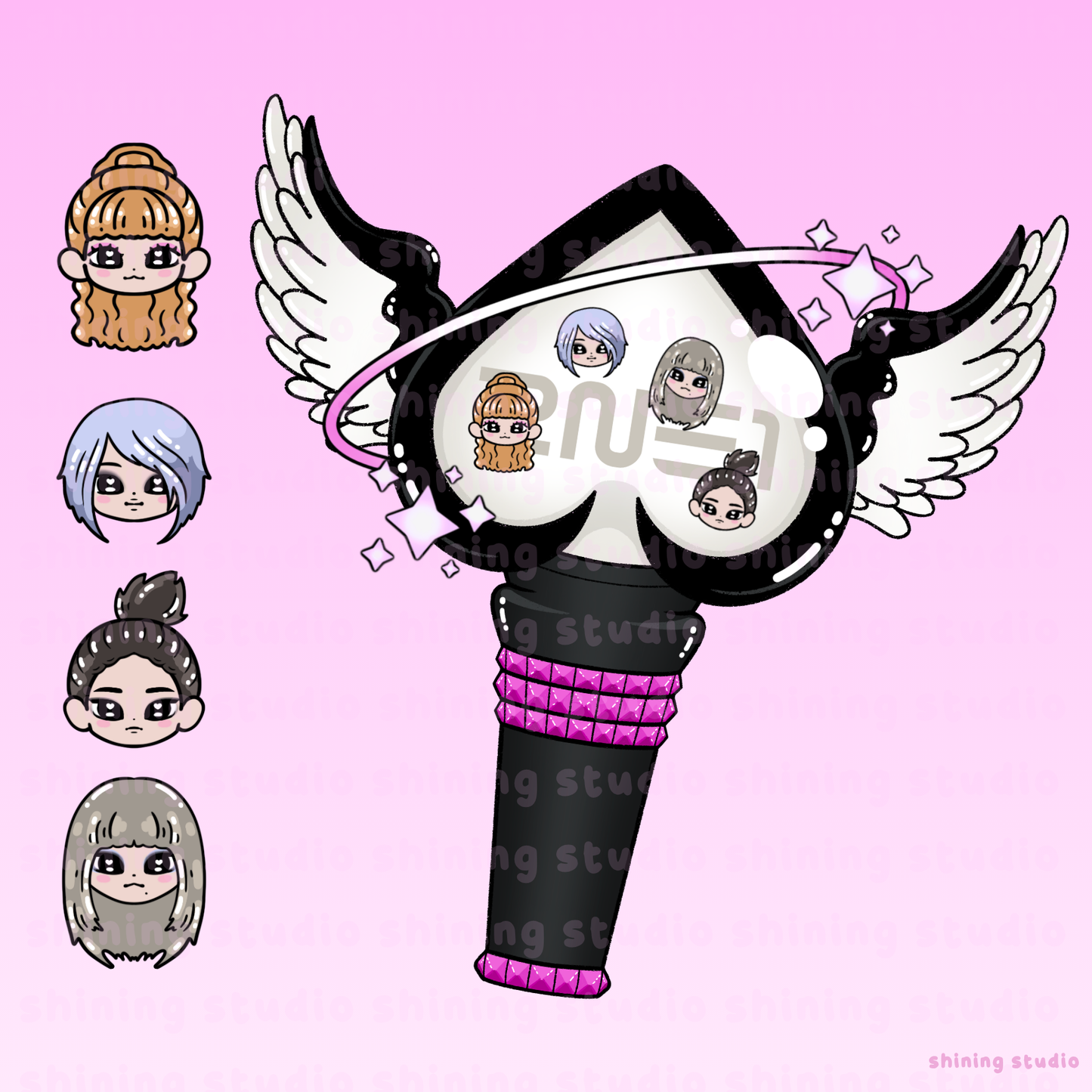 2NE1 Lightstick Shaker Keychain [PRE-ORDER]