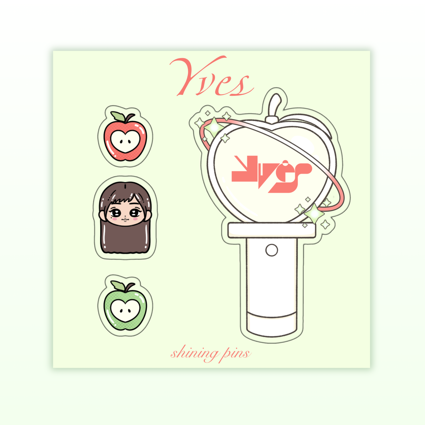 LOONA Re-Debut Lightstick Sticker Sheets