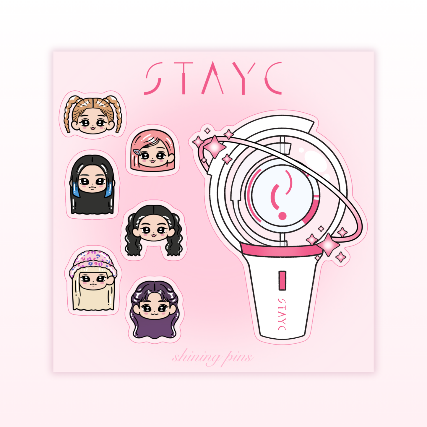 NEW Lightstick Sticker Sheets