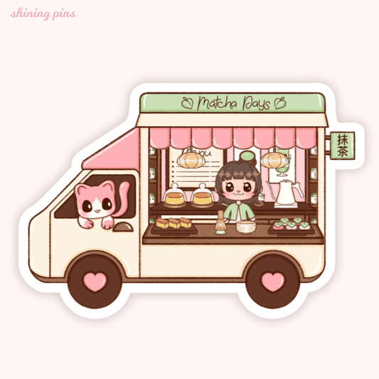 Animal Crossing 'Matcha Truck' Sticker