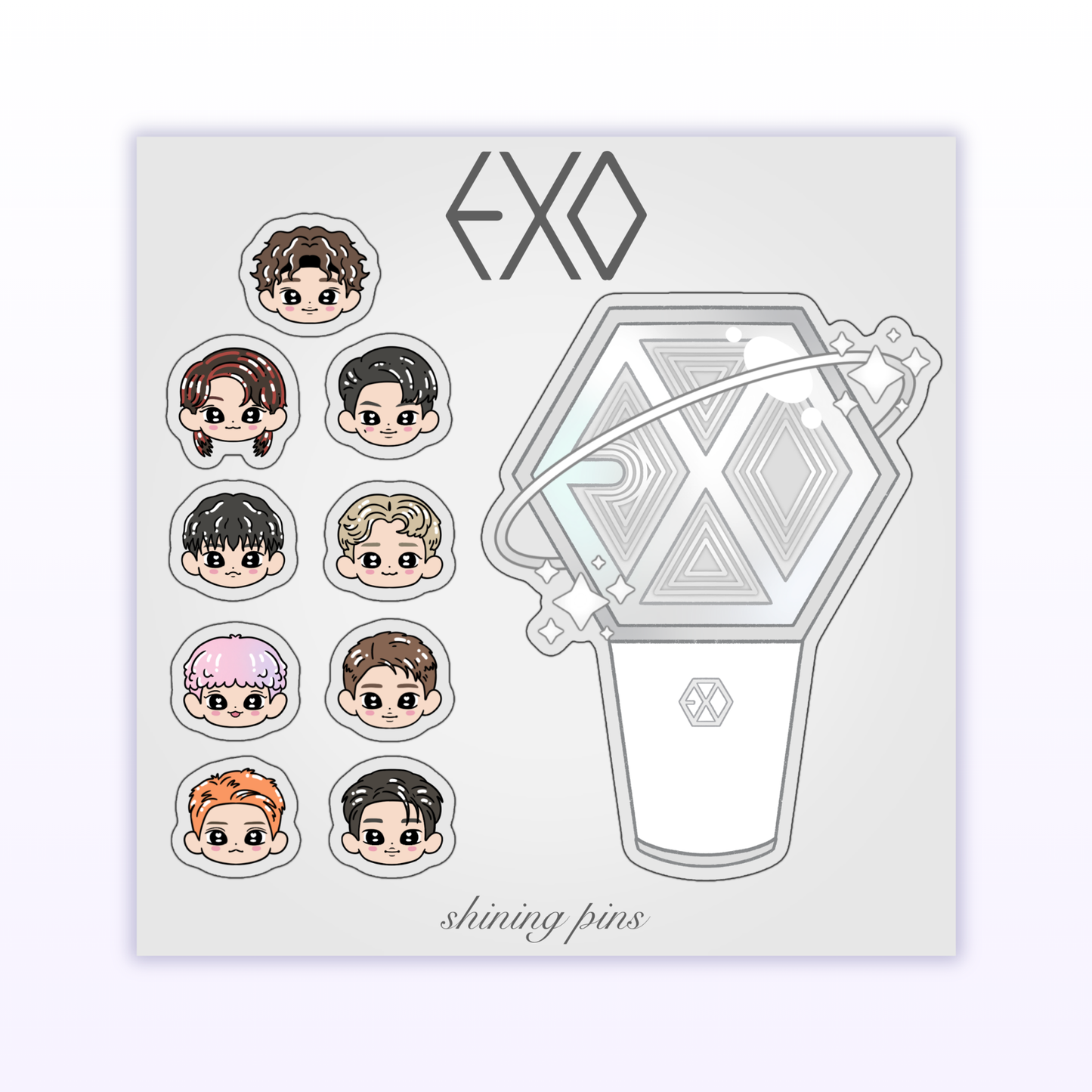 NEW Lightstick Sticker Sheets