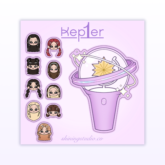 Kep1er Lightstick Sticker Sheet