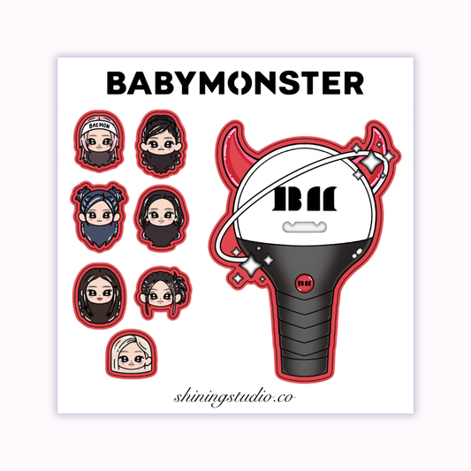BABYMONSTER Lightstick Sticker Sheet