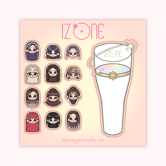 Iz*ONE Lightstick Sticker Sheet