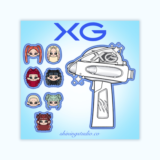 XG Lightstick Sticker Sheet