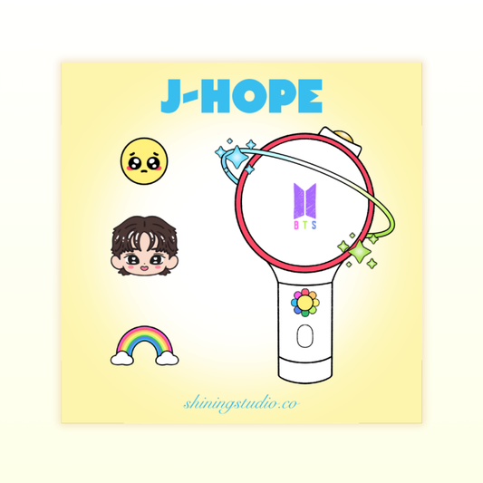 J-HOPE Lightstick Sticker Sheet