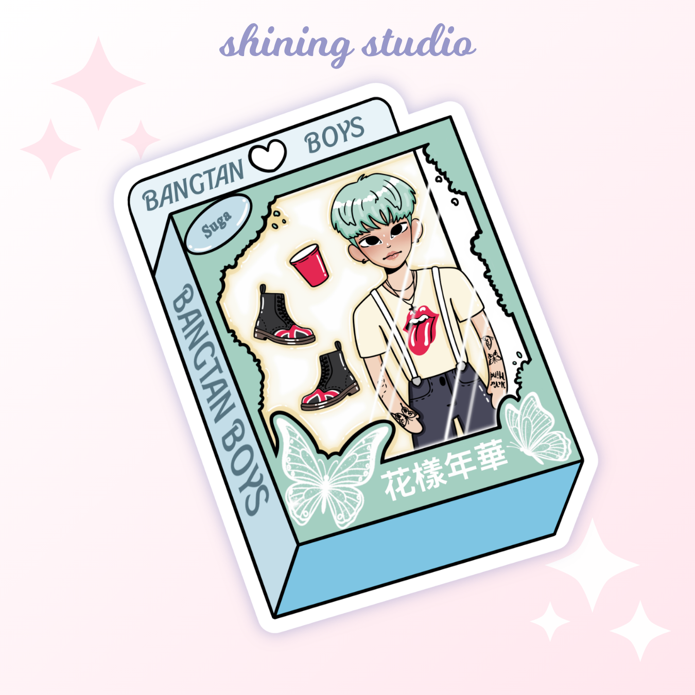 SUGA Doll 'RUN' Sticker