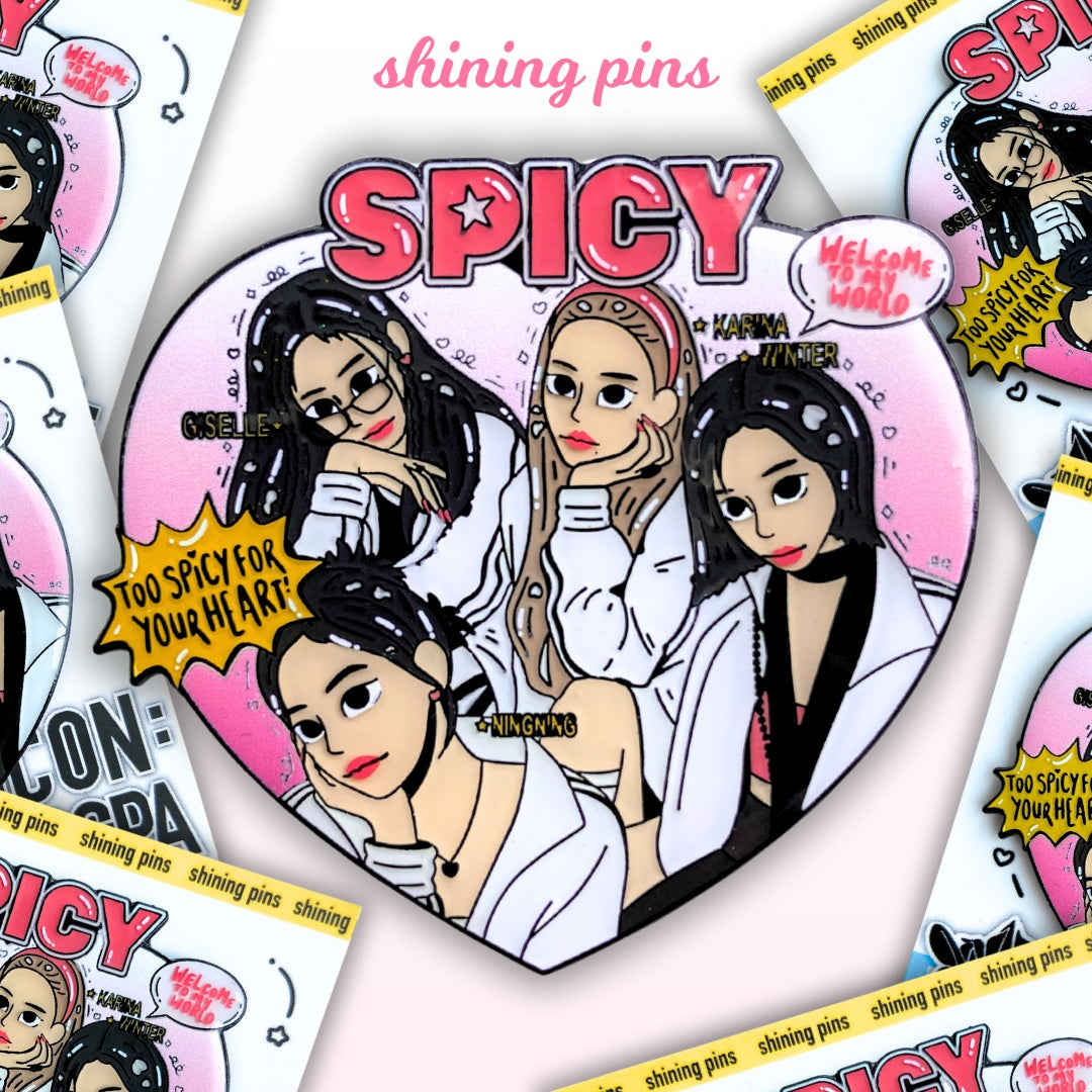 Aespa 'Spicy' - Enamel Pin Enamel Pins aespa, enamel pin Shining Pins