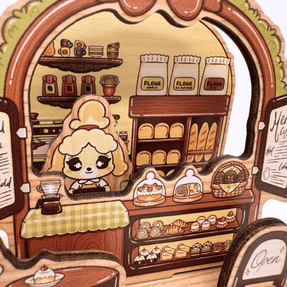 Animal Crossing 'Isabelle's Cafe' Standee animal crossing, shop new in, standees Shining Pins